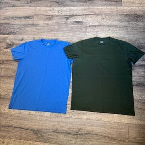 Bonobos Blue and Dark Green Short Sleeve Tees